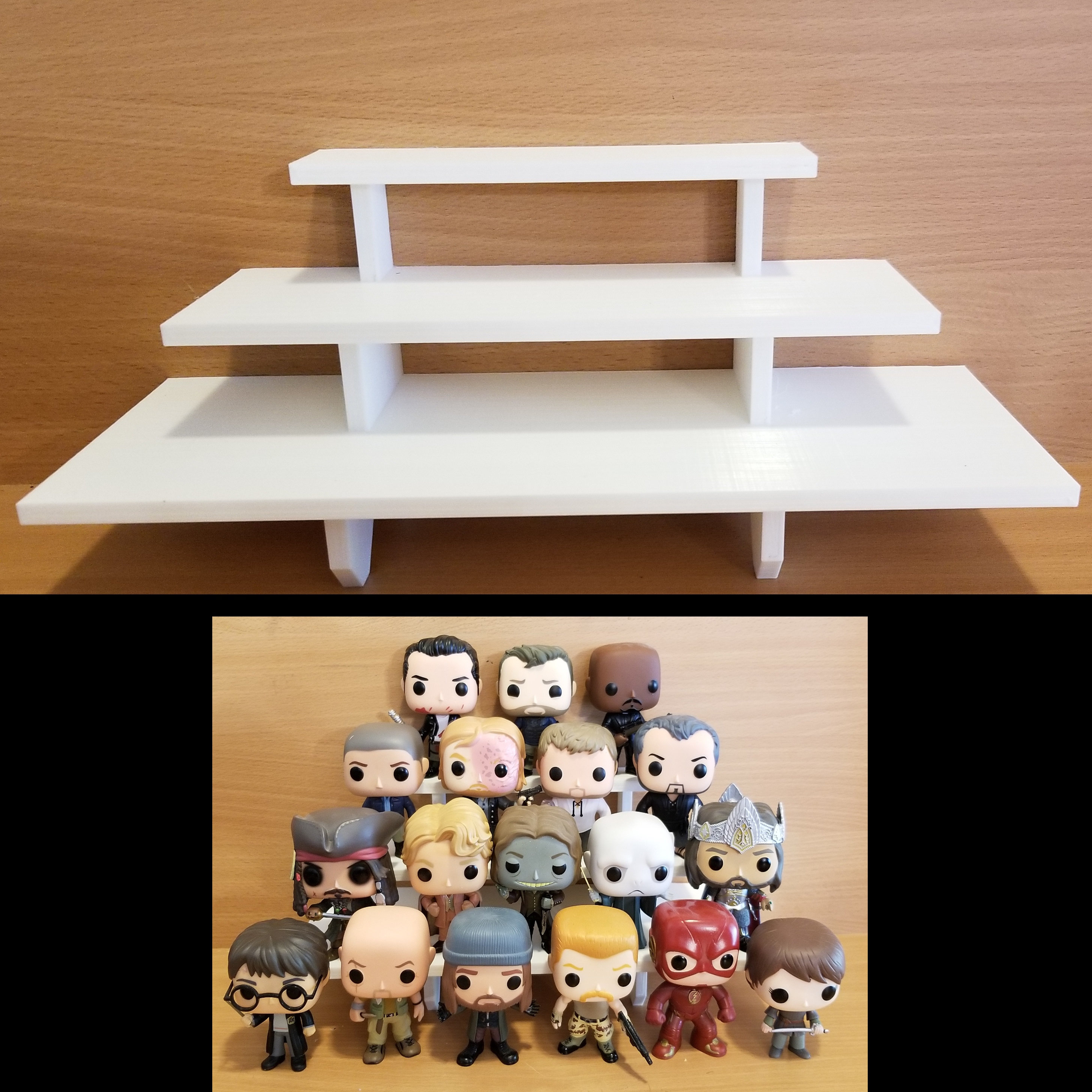 14 Inch 3 Level White Funko Pop Display Shelf / Stand Holds - Etsy Canada