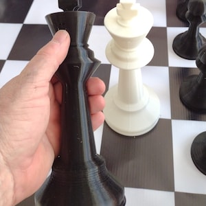 Giant 8 Inch High  Staunton Chess Set Kings are 8-1/2&quot; high