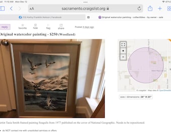 Original watercolor painting