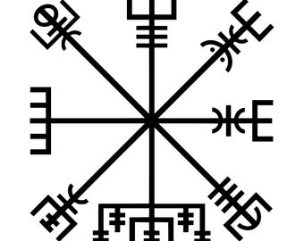 Vegvísir - Portée islandaise - Wayfinder / guidage et protection - Conception SVG
