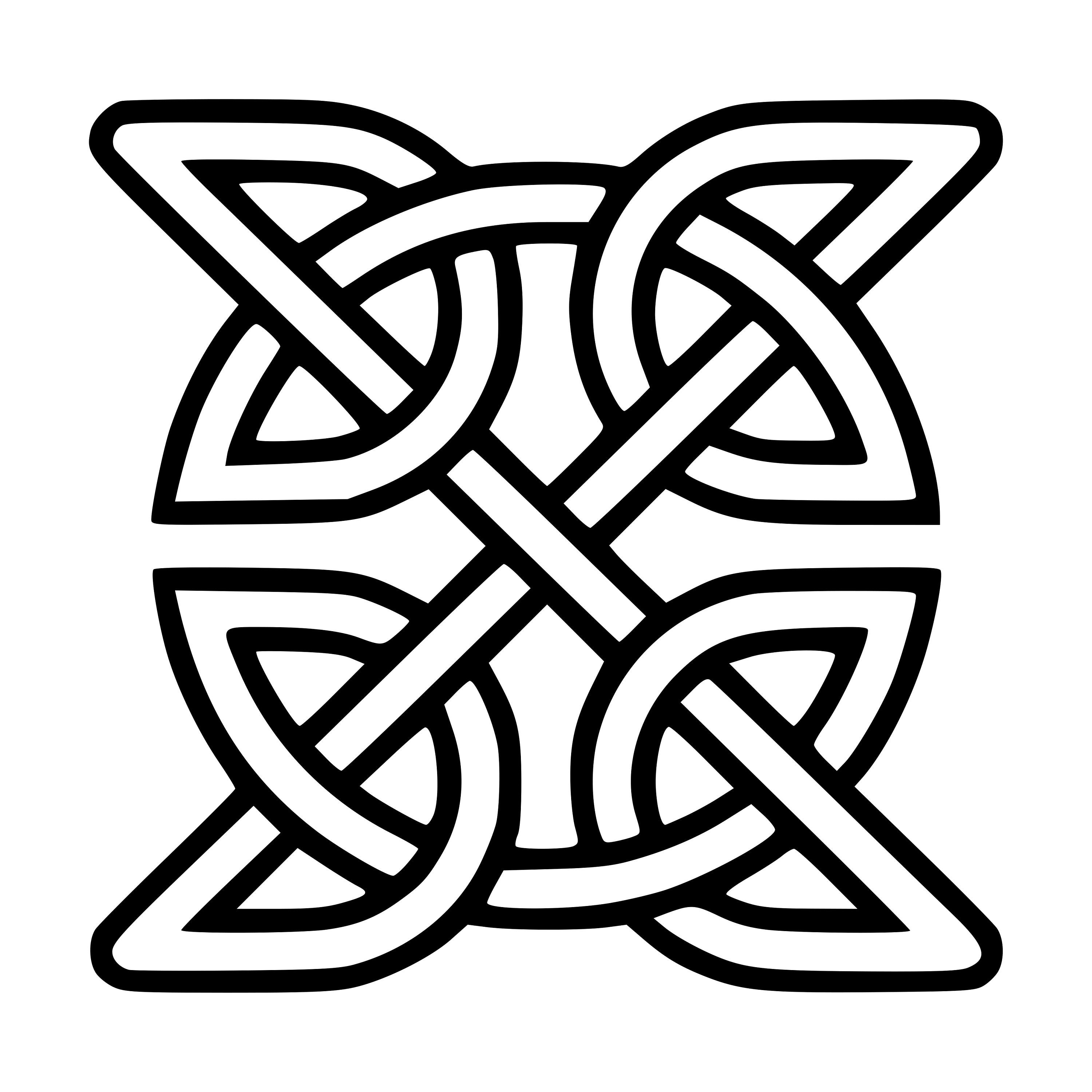 Celtic Quad Closed Knot SVG File Etsy