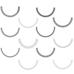 ケルトの半円形バンド - 12 種類の SVG デザイン