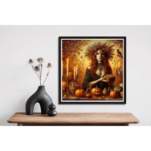 Samhain Goddess of Winter - 4 Printable Images - Etsy