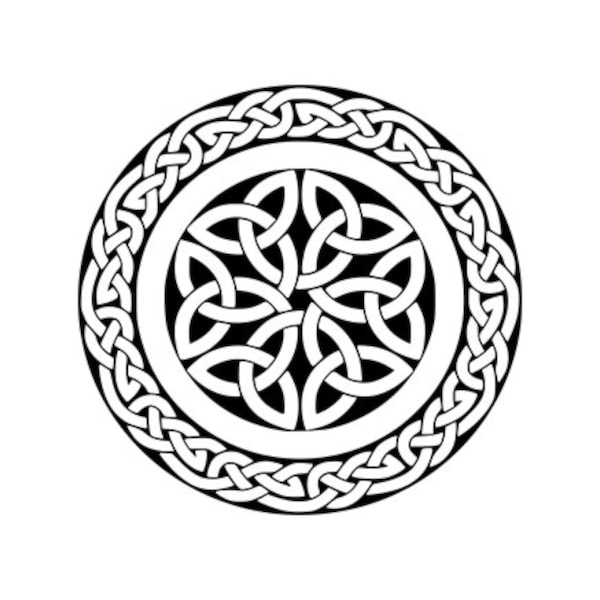 Celtic circular 6 way SVG design