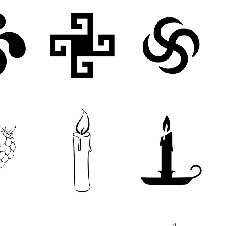 Imbolc / Candlemas Svgs 20 SVG Digital Symbols. Includes Etsy