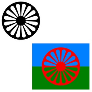 Romani Flag - SVG digital download