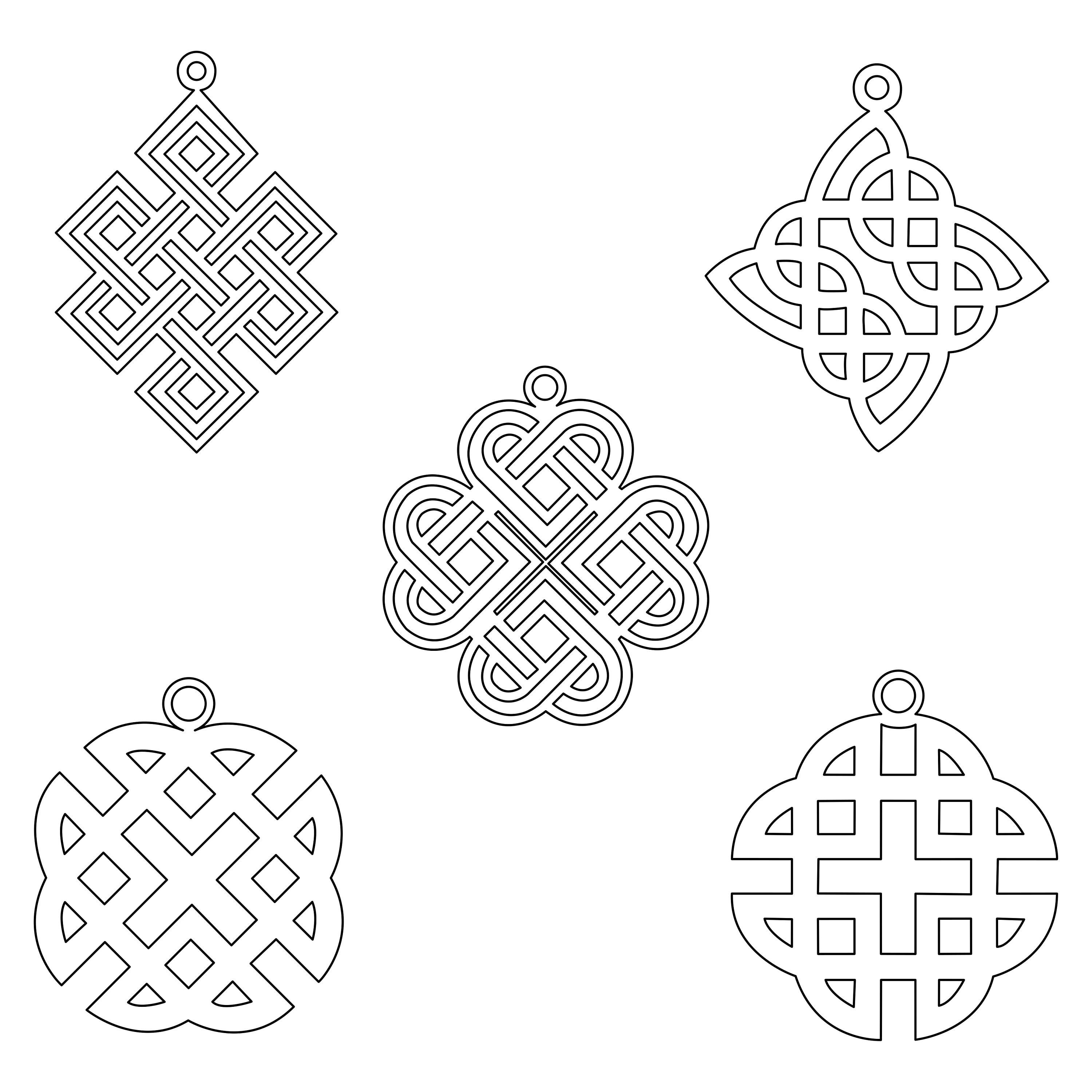 Celtic Ear Ring Designs - 5 SVG Designs - Make Your Own Ear Rings - Etsy