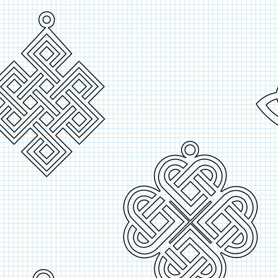 Celtic Ear Ring Designs - 5 SVG Designs - Make Your Own Ear Rings - Etsy