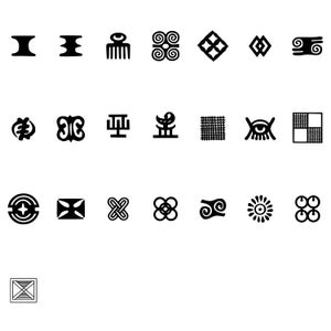 Adinkra Symbols Pack 2 - 22 SVG Designs