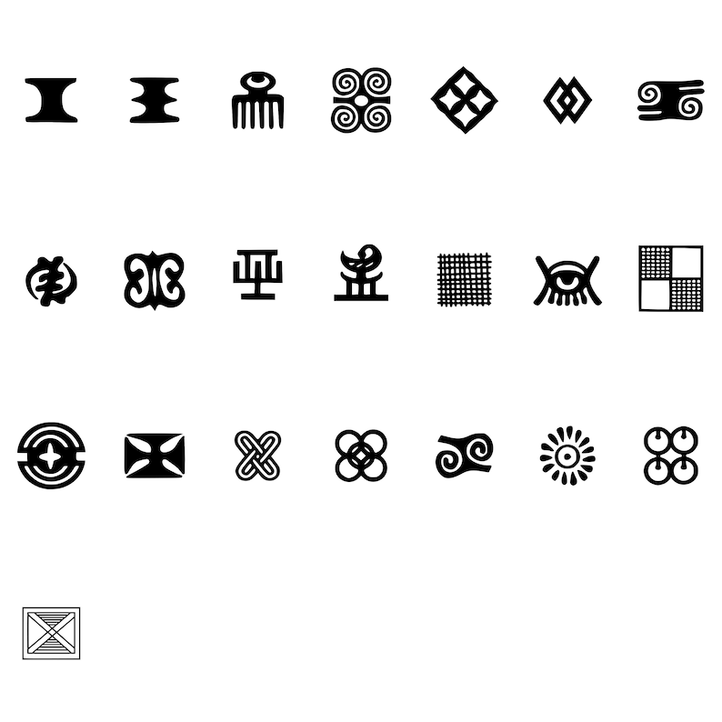 Adinkra Symbols Pack 2 22 SVG Designs Etsy
