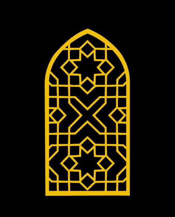Arabic / Islamic Window Panels 2 - 6 SVG Designs - Etsy