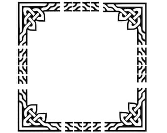 Celtic frame / border 1 - includes corners and side designs