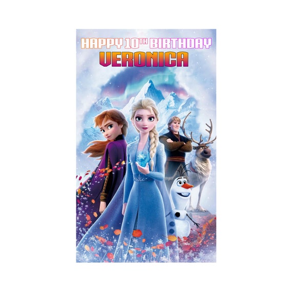 Frozen 2 Backdrop, Frozen 2 Background, Frozen 2 Printable Backdrop, Digital File Only Il_570xn