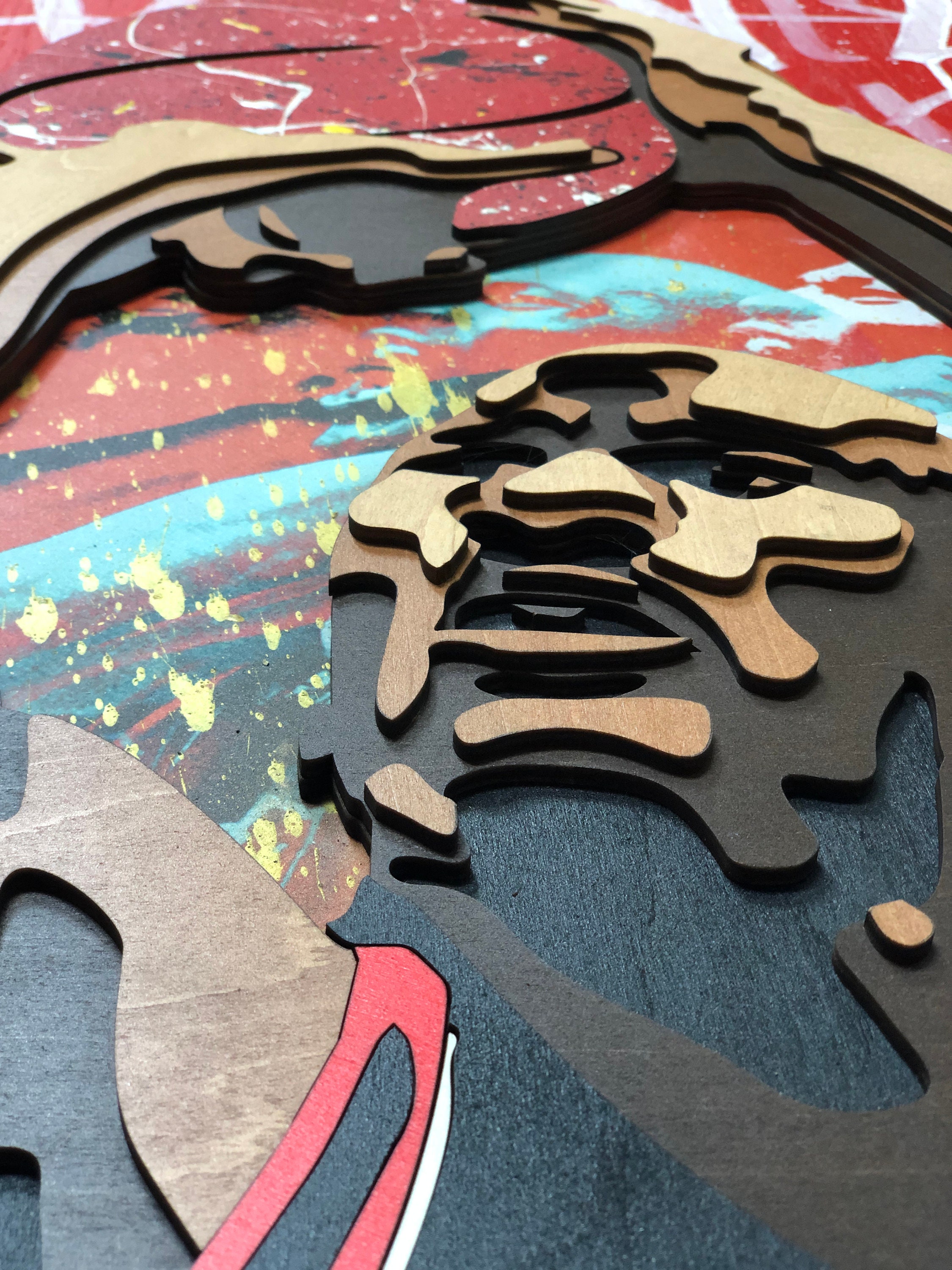 Michael Jordan 3D wood wall art Large wall decor Art Etsy