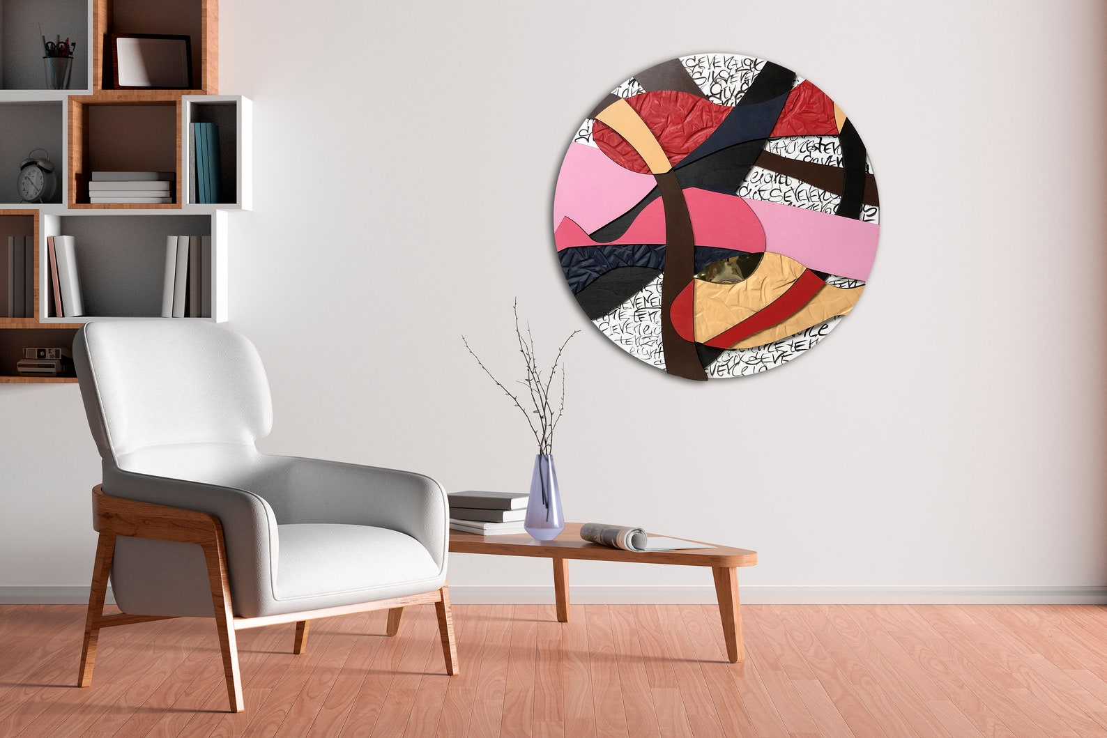 Geometric Wood Wall Art Large Scale Art Abstract Painting Etsy