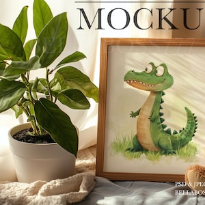 Nursery Frame Mockup, Teddy Bear Mockup, Newborn Nursery Mock Up, Boho Nursery Mockup, Playroom Print Mockup, Window Mockup, Neutral Mockup