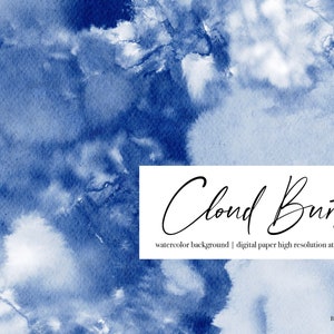 Watercolor Paper, Watercolor Background, Blue Background, Wedding Clipart, Blue Watercolor, Digital Paper, Watercolor Wash, Abstract Art