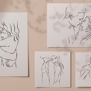 Love Line Art, Female Line Art, Couple Clipart, Valentine Day Clip Art, Kissing Couple, One Line Art, Man Woman Illustration, Friends Art