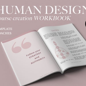 Human Design Workbook, Bodygraph, HD Canva Template, Human Design Template, Canva Template, Human Design, Canva Workbook, Coaching Template