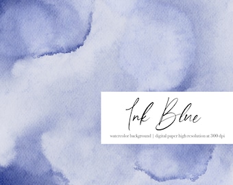 Papel de acuarela, Fondo de acuarela, Acuarela azul, Clipart de boda, Acuarela azul, Papel digital, Lavado de acuarela, Arte abstracto