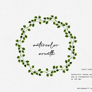 Watercolor Wreath, Leaves Wreath, Watercolor Leaves, Wedding Clipart, Foliage Wreath, Wedding Wreath, Wreath Clipart, Botanical Clipart