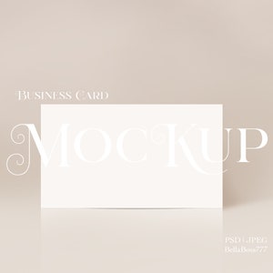 Boho-modelsjabloon, 3,5 x 2 visitekaartjesmodel, visitekaartjesmodel, minimalistisch kaartmodel, lege kaartsjabloon, instant download PSD