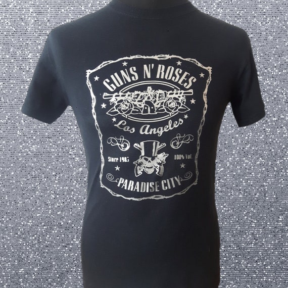 Guns N Roses Black Cotton Tshirt, Legendary Rock Band T