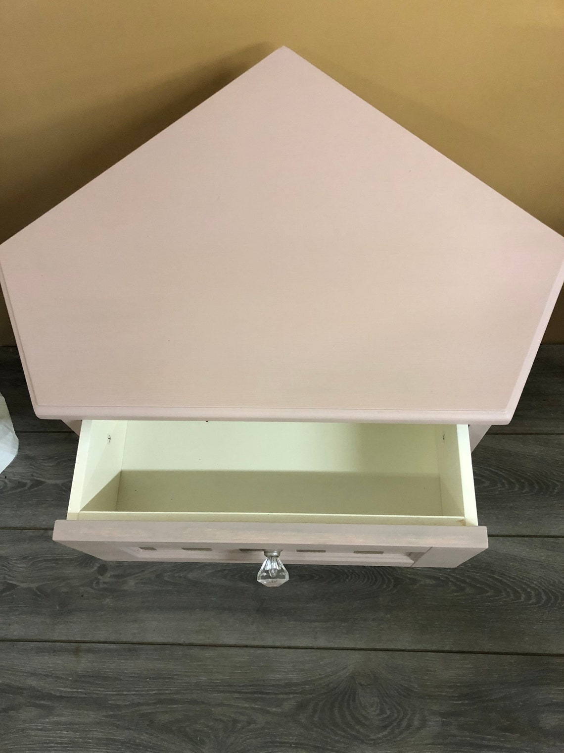 Ombre rosa y gris/ Gabinete de esquina / baño / guardería / | Etsy