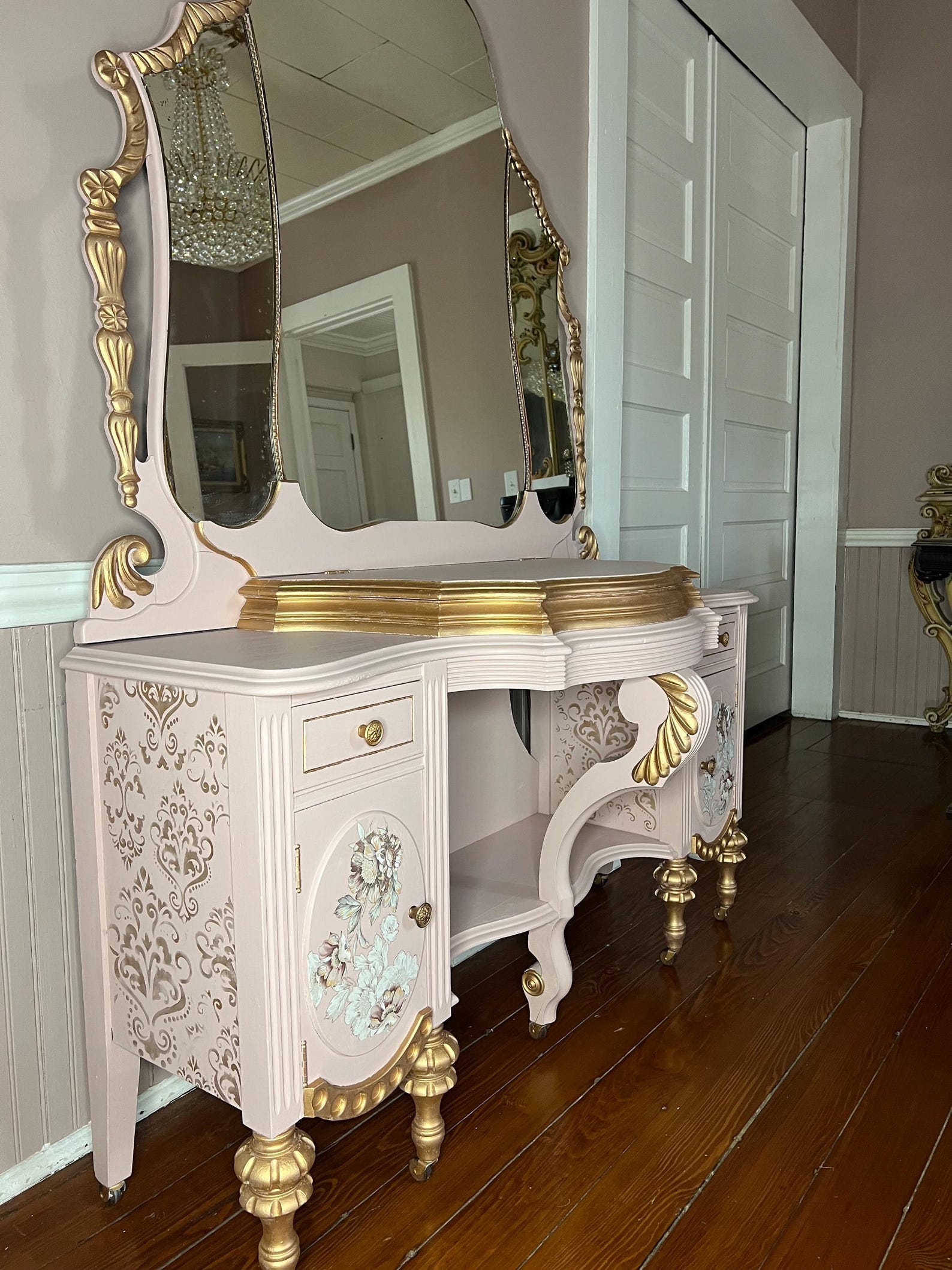 Custom Order Option! Vintage French Provincial Vanity | Victorian