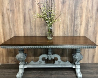 Custom order option. Library table or desk, entry table, console table