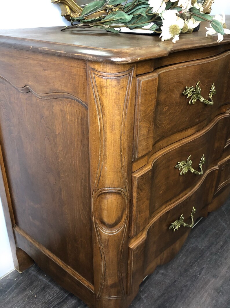 SOLD OUT French Provincial Triple Dresser. Vintage Chest of Etsy