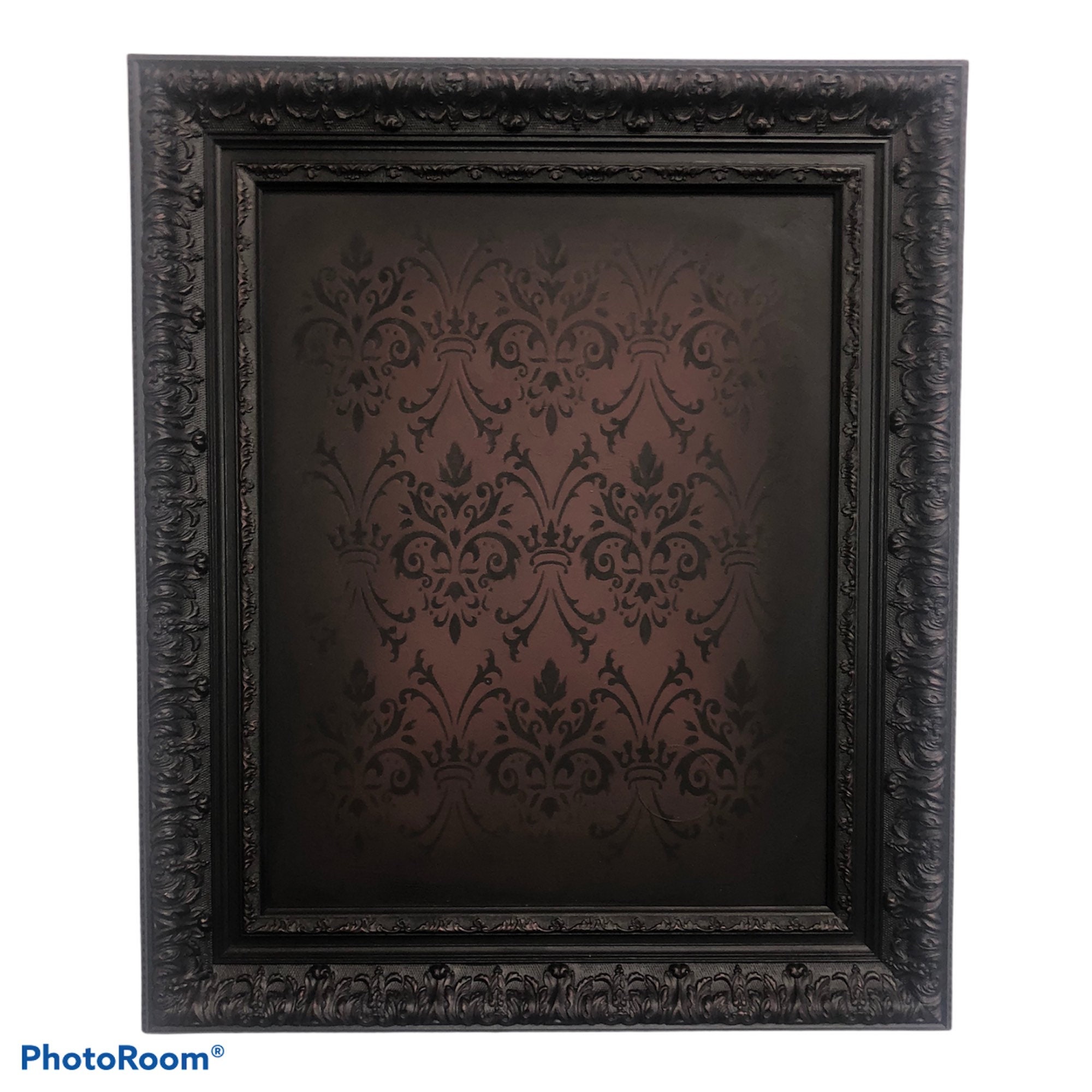 Gothic canvas wall art/ ornate frame/ wall decor/ hand Etsy