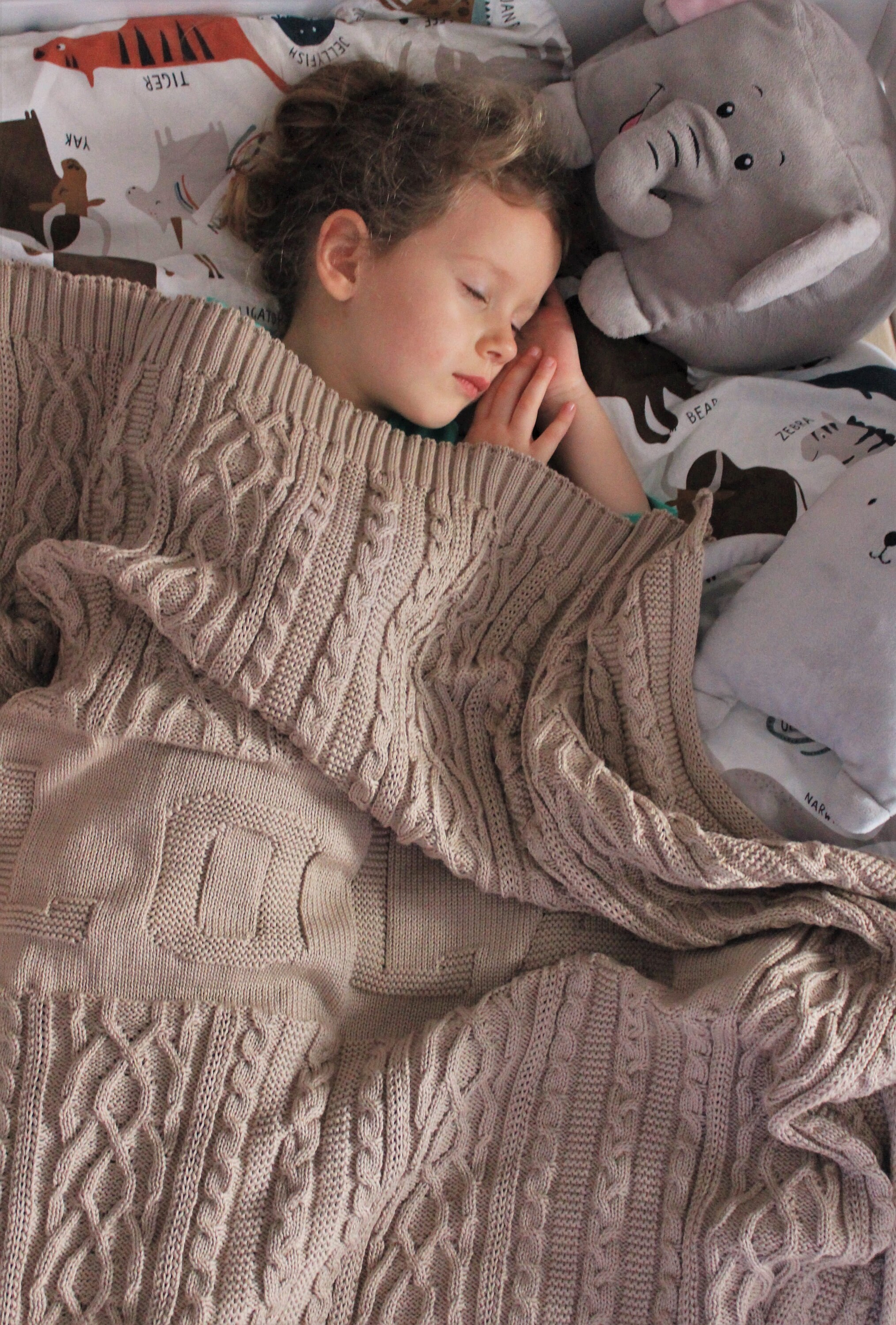 Baby blanket / Knitted personalized baby blanket / Custom knit Etsy