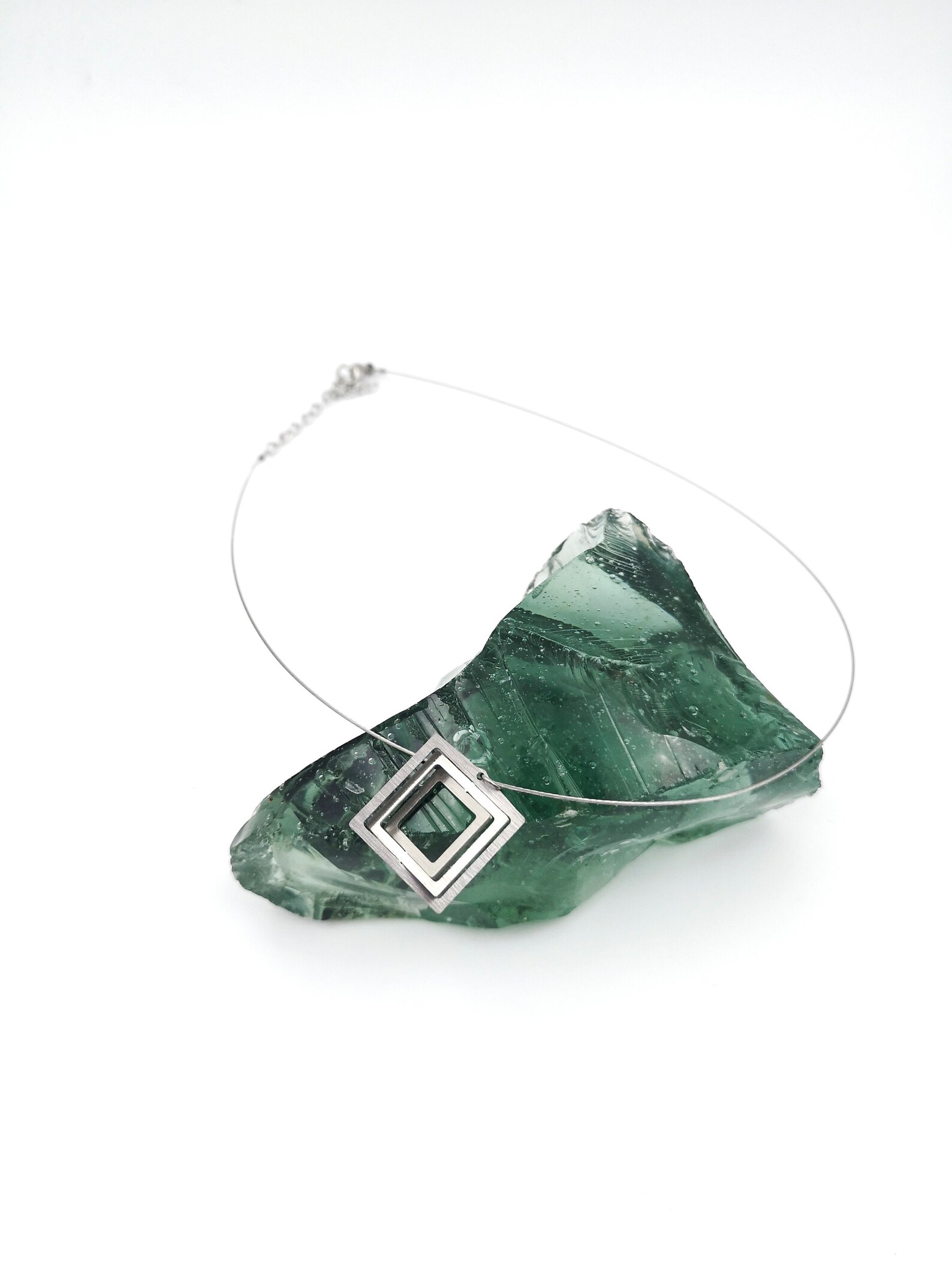 SS Square Wire Bangle main image 1