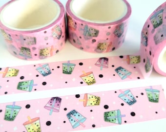 Cute Boba/Bubble Tea Drink Washi Tape