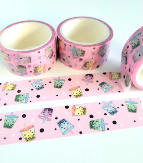 Cute Bubble Tea Washi Tape: Kawaii Washi Tape, Scrapbook