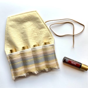 Essential Oil Wrap, Essential Oil Bag, Oil Wrap, Oil Bag, Large Essential Oil Bag, Essential Oil Storage, Oil Storage, Oil Case, Gold Bag
