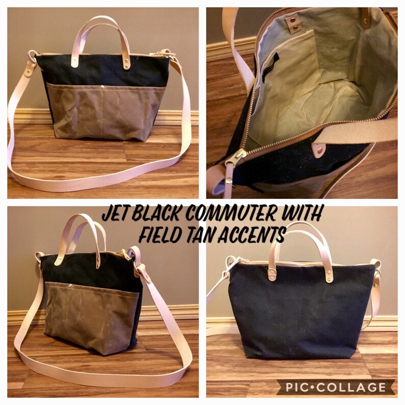Waxed Canvas waterproof unisex Diaper Bag Tote Bag
