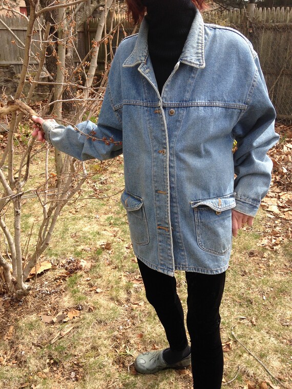 denim worker jacket womens