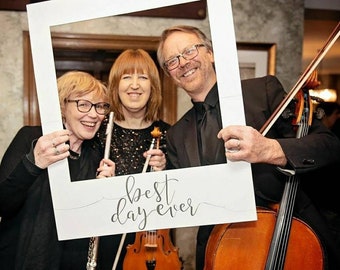 Rustic Country 'Best Day Ever' Giant Polaroid Photo Prop Sign - Wedding Decor - Wedding Prop