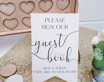 Connect Four Guest Book - Alternative Wedding Guest Book - Wedding Guest Book