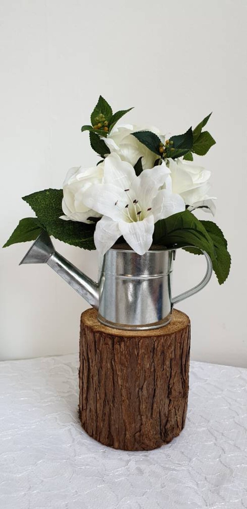 Floral Arrangement in a Watering Can Wedding Centerpieces Etsy
