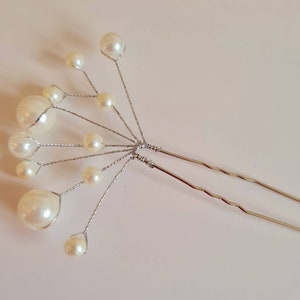 Pearl Bridal Hair Pins Wedding Hair Accessories Wedding Hair Womens Hair Pins Wedding Hair Jewelry image 3