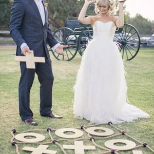Noughts and Crosses Lawn Game - Wedding Props - Wedding Games - Wedding Props