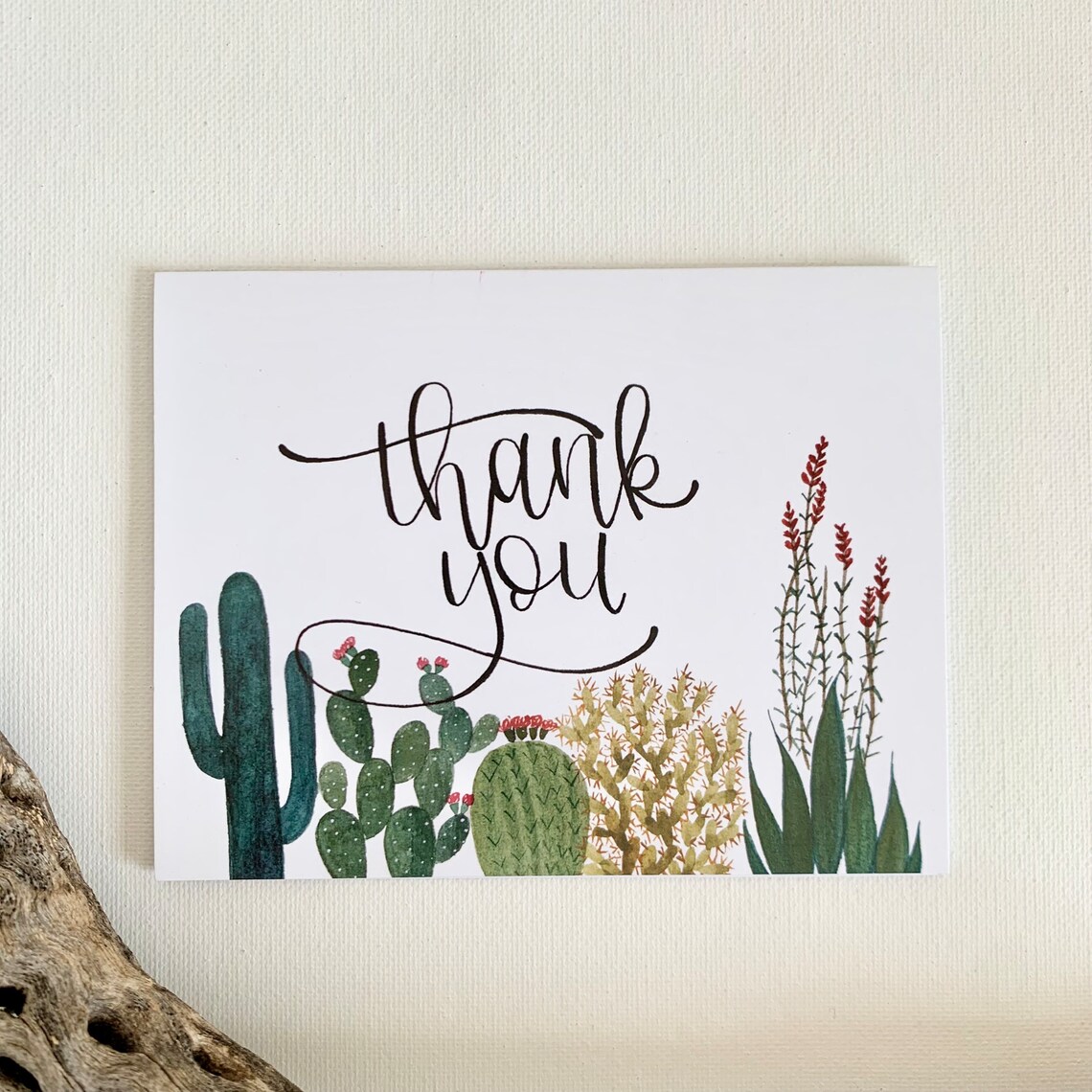 Cactus Cards-cactus Greeting Cards-thank You Cards-watercolor Greeting ...