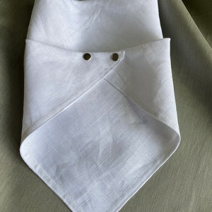 Baby bibs from Natural 100% Pure linen fabric image 2