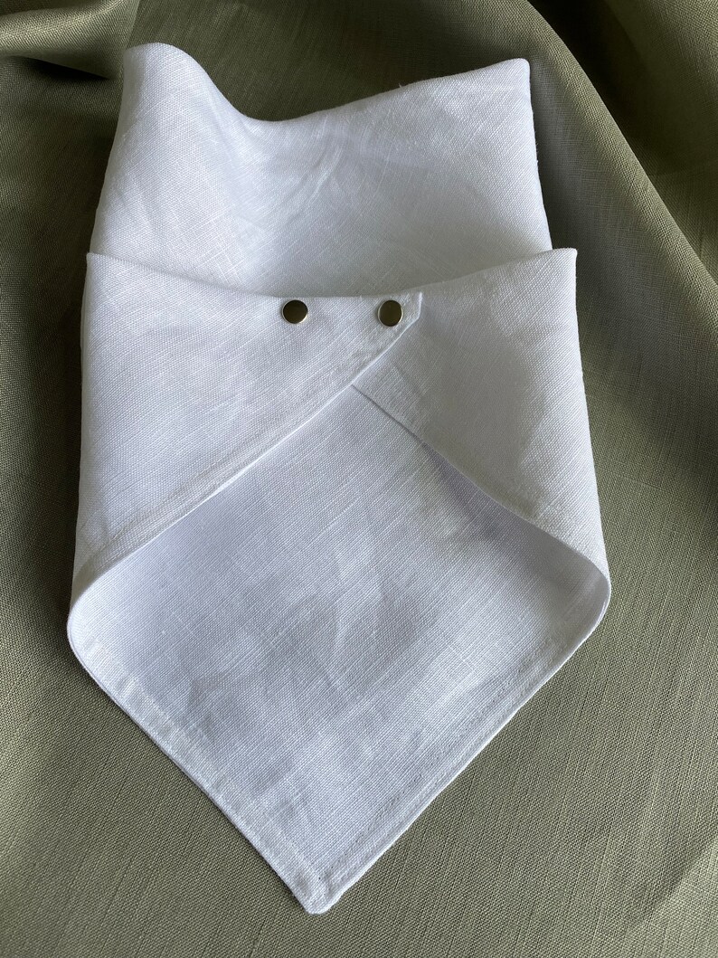 Baby bibs from Natural 100% Pure linen fabric image 2