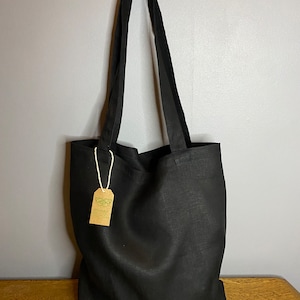 Leinenumhängetasche aus Natural Pure 100% Leinengewebe Soft Material
