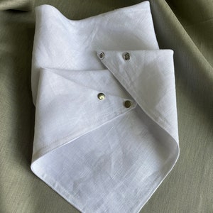 Baby bibs from Natural 100% Pure linen fabric image 3