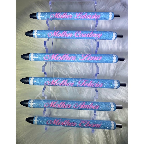 Ladies Women Personalized Jack and Jill of America inspired Glitter Bling Writing Pen